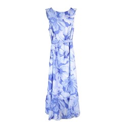 Tommy Bahama Island Blooms Maxi Summer Dress In Blue Floral Print Women&rsquo;s Size S