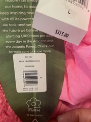 Farm Rio Neon Pink Maxi Dress. NWT. Size Large. Retail- $250 ($315 Original)