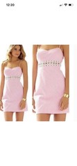 NWOT Lilly Pulitzer Sheena Dress Daisy And Iridescent Stripes Women&rsquo;s Size 4
