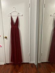 Red Windsor criss cross dress