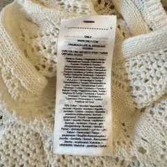 NWT 🧶ONLY | Cream Crochet Knit Tank Dress (XS) 🧶