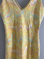 Wild Fable Multicolor Swirl Print Sleeveless V-Neck Dress Large