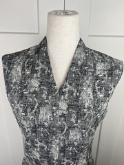 M.M.LaFleur Aditi Dress NWT Size 8 Black White Sheath Career Knee Length