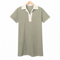 Everlane Polo Dress Womens Size XS Gray Above Knee 100% Organic Cotton NWT