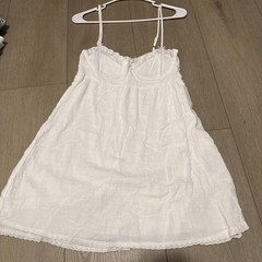 White lace babydoll dress with adjustable straps #coquette #fairycore #babydoll