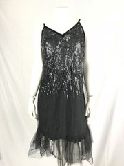 Manoush Women&rsquo;s Sequin Strap Dress w/ Fringe Party Outfit NYE Size 6