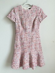 Ann Taylor Tweed Fit & Flare Lined Dress Preppy Legally Blonde Womens Size 2 NEW