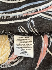 Halogen Women&rsquo;s Black Floral V-Neck Maxi Dress Size M