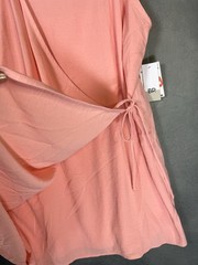 Nordstrom BP Dress Faux Wrap Lined Pink Sundress Adjustable Straps Women XS