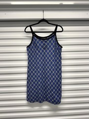 1998 90s Vintage Looney Tunes Tweety Bird Plaid Slip Dress Deadstock Blue WB