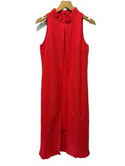 Camilyn Beth Maxi Dress 2 Layered Duster Sleeveless Eyelet Brunch Cruise Resort