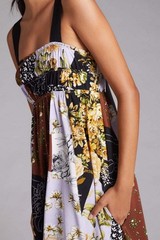 Anthropologie Patchwork Maxi Dress Mixed Print Maeve Floral Size 1X NEW