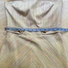 Trina Turk Rainbow Tweed Strapless Pencil Dress Sz 6 Chic Business Glam Coquette