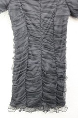 Blashe Black Mesh Off the Shoulders Lace-Up Ruched Bodycon-Small-Goth-Punk Rock