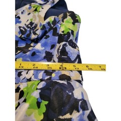 Women Dress Size 12 Black Label by Evan Picone Floral Lined Spring V Neck
