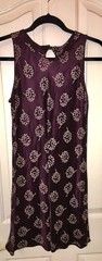 NWOT- Buyer Too! / Purple WIith White Floral Detail Sheath Dress / Size 11