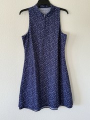NEW Peter Millar Carner Tossed Paisley Sleeveless Sport Golf Dress Medium UPF 50
