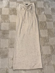 Wild Fable Strapless Beige Sequin Knit Beach Maxi Dress Size XS