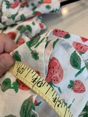 NWT J Crew Size 2 Strawberry Print Collared Midi Dress Pockets Lined Buttons