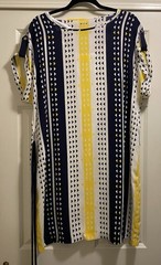 Nautica Women&rsquo;s Sleeveless Belted Multi-color Dress Size XL NWT NEW