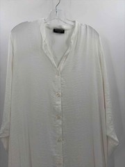 Pre-Owned Summersalt White Size Medium Button Down Maxi Long Sleeve Dress
