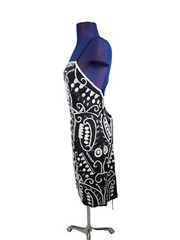 NWT Venus Black Strappy Open Back Beaded Cocktail Dress Size 12 Women&rsquo;s R3