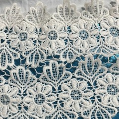 Solitaire Swim White Strapless Floral Lace Maxi Dress Long Size M