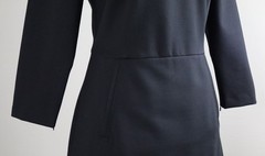 SPANX $168 Solid Black Ponte Stretch Classic Sheath Dress Size Medium