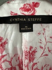 Cynthia Steffe Cottagecore Red Toile Floral Mini Dress Small P Romantic Garden