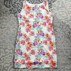 RN Studio by Ronni Nicole Lace Floral Sleeveless Dress White Purple Red 18