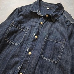 MUJI 2 Way for Layering Excellent Condition 100 Cotton Denim Shirt Dress
