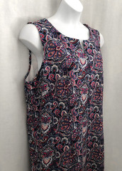 Talbots NWT Paisley Sleeveless Popover Dress Size 2X Vacation Coastal Cruises