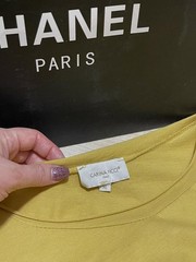 Women Nina Ricci dress mustard knit 40/L/48