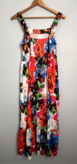 Antthony Women&rsquo;s Printed Challis Tiered Maxi Tank Dress Size M