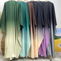 Ramadan Dubai Muslim Women Open Cardigan Abaya Robe Maxi Dress Kaftan Islamic