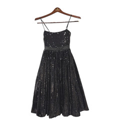 NWT WeWoreWhat Black Sequin Midi Dress Size 2 Party Cocktail MSRP $198