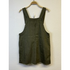 Utility Skirt Olive L California Farmer Outdoor Lace Up Goblin Gardener Y2K