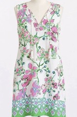 NWT Lilly Pulitzer Floral Dress Size XL Orchids On The Avenue- Machine Washable