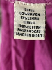 Sim & Sam Linen Blend Spaghetti Strap Sundress Maxi Fuchsia Sz Small NWT