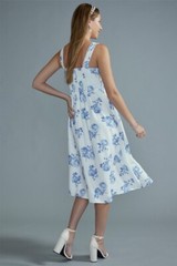 Francesca’s Eleanor Square Neck Floral Midi Dress Size XS MSRP$78.00
