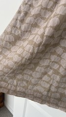 InWear Beige Floral Scoop Neck 3/4 Sleeve Knee Length Dress Womens 8