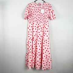Petal and Pup Women&rsquo;s Polka Dot Lined Cotton Dress Size 10 Pink
