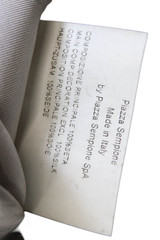 Piazza Sempione Womens Beige Silk Geometric Shift Dress 3/4 Sleeve Size 48