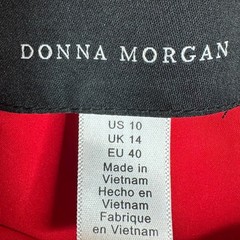 Dana Morgan Bell Half Sleeve Dress size 10 Red