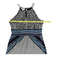 London Times Womens Multicolor Print Halter Maxi Dress Size 14