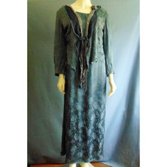 Current/Elliott Blue Wayfarer Stripe Cotton Hemp Distressed Muscle Tee Dress 1