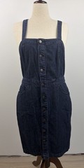 Universal Thread Denim Button Front Midi Dress Women’s Plus Size 16 Dark Wash