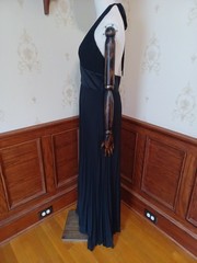 Vintage 1990s/Y2K Old Hollywood Glamor Long Black Formal or Prom Dress