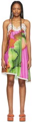 Dries Van Noten Multicolor Lace Mid-Length Dress – size 36