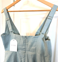 Rumer The Label 100% Linen Luella Dress Size M Sexy Slit Adjustable Straps New